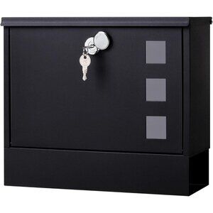 Locking Mailbox Wall Mount for Outside– Mailboxes with Key Lock for Front Door